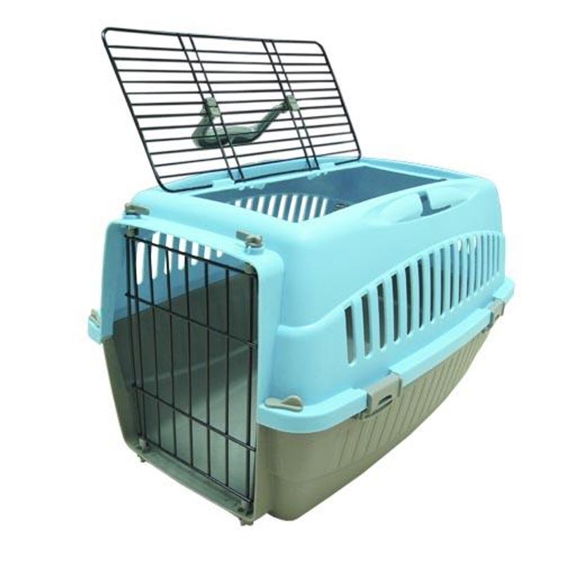 Transportbur Katt og hundevalp med luke på topp, Ibanez